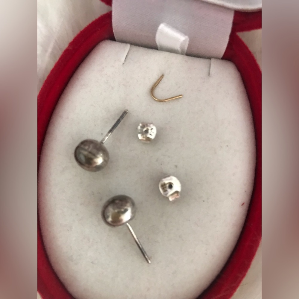 Vintage Solid Silver 925 Earings• made Italy